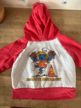 Vintage Smurfette Cheerleader hoodie